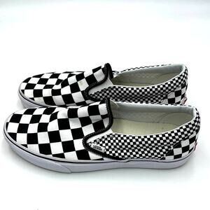 Vans Checkerboard Slip-On Men's Size 12 Black/White Pre-Owned by NFL Zay Jones
